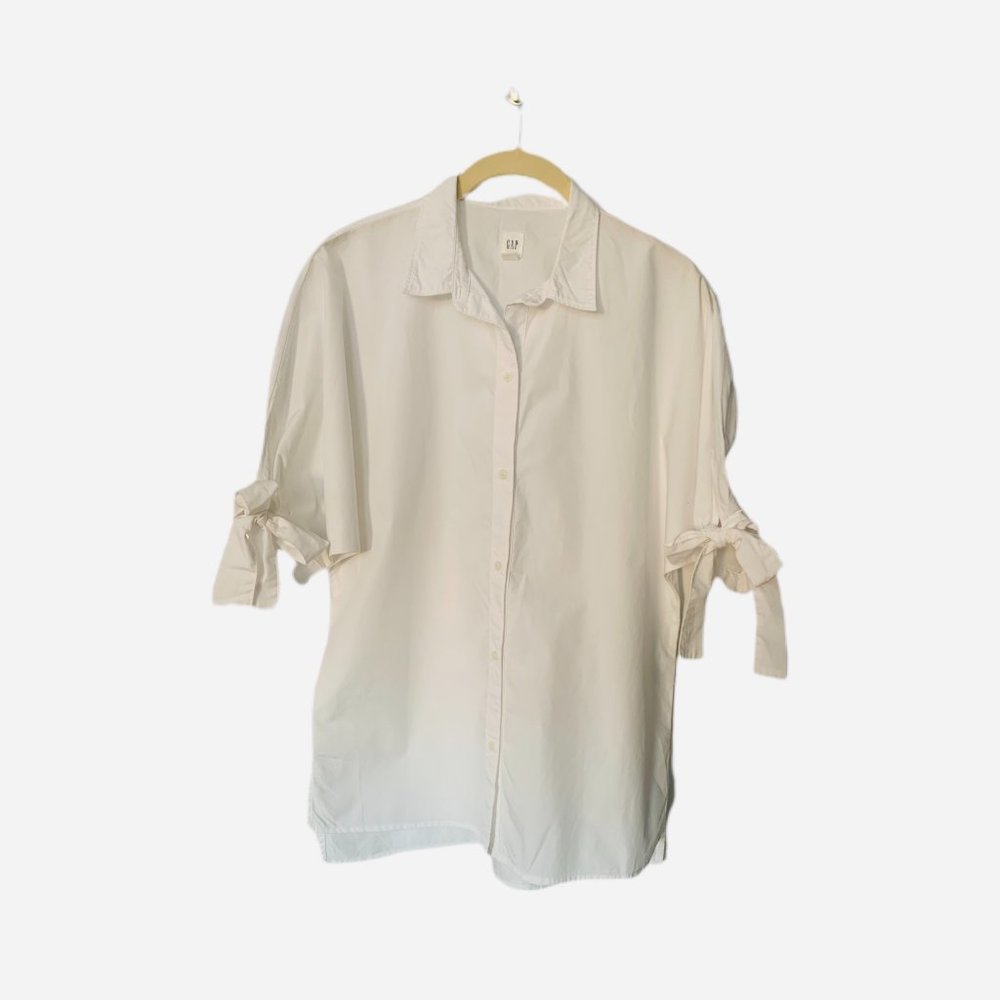 Gap White Button Down Blouse